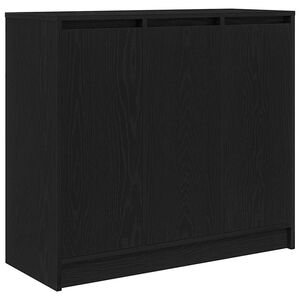 vidaXL Sideboard Black Oak 85x34x76 cm Engineered Wood