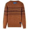 vidaXL Kids'Sweater Knitted Cognac 92