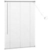vidaXL Venetian Blinds Height Adjustable Silver 130 x 85 cm Aluminium