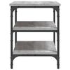 vidaXL Shoe Bench Grey Sonoma 70x38.5x49 cm Engineered Wood