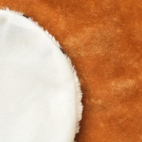 vidaXL Lion Carpet Plush 205 cm Brown