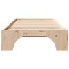 vidaXL Bed Frame Natural 80 x 200 cm Solid Pine Wood
