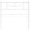 vidaXL Metal Replace Headboard White 75 cm