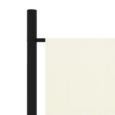 vidaXL 5-Panel Room Divider White 250x180 cm