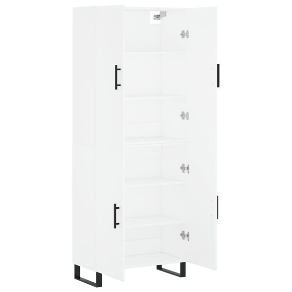 vidaXL Highboard White 69.5x34x180 cm Engineered Wood
