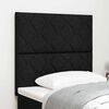 vidaXL Headboard with Headboard Black 90 cm Faux Leather
