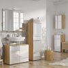 Germania Wash Basin Cabinet GW-Avino 34x70x58 cm White and Navarra-oak