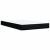 vidaXL Box Spring Bed with Mattress Black 120x190 cm Fabric