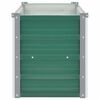 vidaXL Garden Raised Bed Galvanised Steel 160x40x45 cm Green
