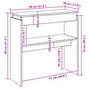 vidaXL Console Table Brown Oak 80x30x80 cm Engineered Wood