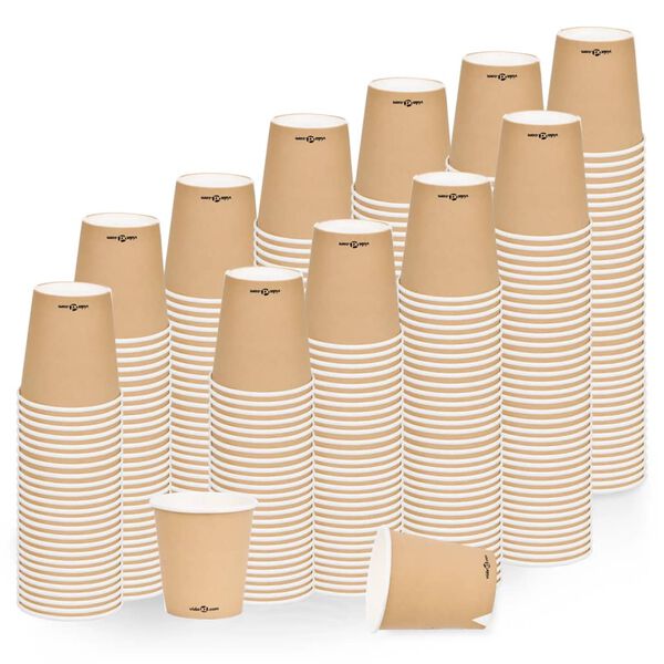 vidaXL Coffee Paper Cups 200 ml 1000 pcs Brown