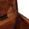 vidaXL Storage Box with Storage with Lock Brown Solid Mango Wood
