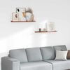 vidaXL Wall Shelf with Shelf 2 pcs Red 80 x 9 x 3 cm Engineered Wood