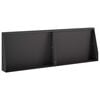 vidaXL Retaining Wall 2 pcs 60 x 12 x 30 cm Steel Black