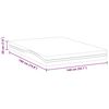 vidaXL Mattress White and Grey 140 x 190 cm Gel Memory Foam