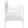 vidaXL Daybed Frame with Headboard White 80 x 200 cm Steel