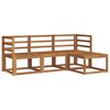 vidaXL Outdoor Sofa Set 4 pcs Natural