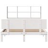 vidaXL Bookcase Bed without Mattress White 120x190 cm Small Double Solid Wood Pine