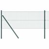 vidaXL Welded Wire Fence Ground Fix 25 x 0.5 m PVC-Coated Steel Green