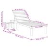 vidaXL Garden Sun Lounger with Table Impregnated Pinewood