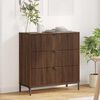 vidaXL Sideboard Brown Oak 79.5 x 33 x 82 cm Engineered Wood