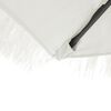 vidaXL Garden Parasol with Steel Pole White 248x248x248 cm