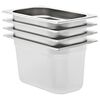 vidaXL Gastronorm Containers 4 pcs GN 1/4 150 mm Stainless Steel
