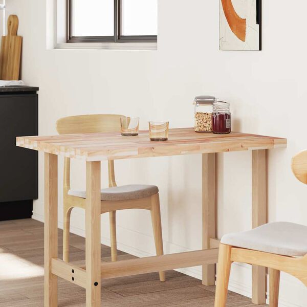 vidaXL Table Top Rectangular 80x70x4 cm Solid Wood Acacia