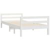 vidaXL Bed Frame without Mattress White 80x200 cm Solid Wood Pine