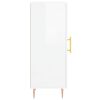 vidaXL Sideboard High Gloss White 34.5x34x90 cm Engineered Wood