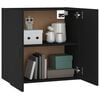 vidaXL Wall Cabinet Black 60x31x60 cm Engineered Wood