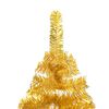 vidaXL Artificial Pre-lit Christmas Tree with Ball Set Gold 180 cm PET