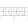 vidaXL Bed Headboard White 186x4x100 cm Solid Wood Pine