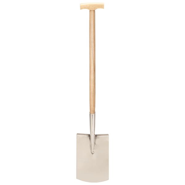 vidaXL Garden Digging Spade T Grip Stainless Steel and Ashwood