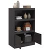 vidaXL Sideboard Black 67x39x107 cm Steel