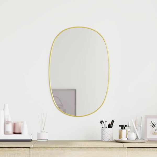 vidaXL Wall Mirror Gold 60x40 cm
