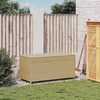 vidaXL Garden Storage Box Mix Beige 190L Poly Rattan