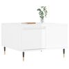 vidaXL Coffee Table High Gloss White 55x55x36.5 cm Engineered Wood