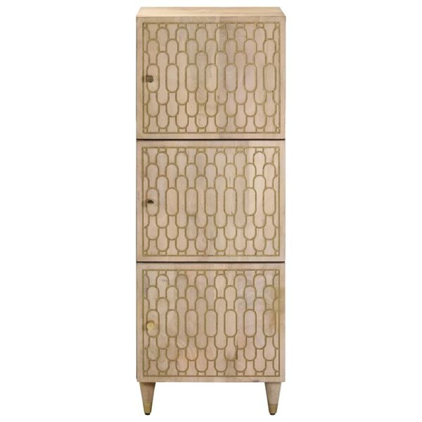 vidaXL Highboard 40x33x110 cm Solid Wood Mango