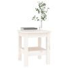 vidaXL Coffee Table White 35x35x40 cm Solid Wood Pine