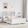 vidaXL Bookcase Bed without Mattress White 120x190 cm Small Double Solid Wood