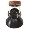 vidaXL Industrial Wall/Ceiling Lamps 2 pcs Black 20x25 cm E27