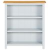 vidaXL 3-Tier Bookcase 72x22.5x82 cm Solid Oak Wood