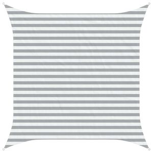 vidaXL Outdoor Sun Shade Sail Light Grey and White 3 x 3 m
