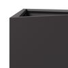 vidaXL Garden Planter Black Triangular 40x34.5x70 cm Steel