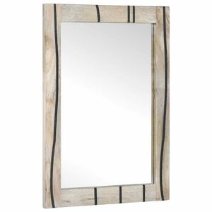 vidaXL Bathroom Mirror with Mirror Brown 70 x 50 x 2.5 cm