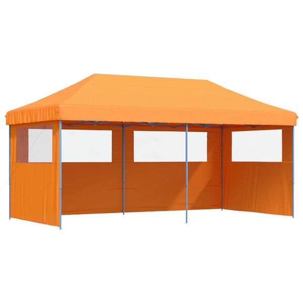 vidaXL Party Tent Folding Orange 292 x 580 x 315 cm Oxford Fabric