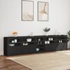 vidaXL Sideboard with LED Lights Black 283x37x67 cm