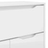 vidaXL Bathroom Cabinet Manual High Gloss White 72.5 x 36.5 x 100 cm