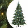 vidaXL Artificial Hinged Christmas Tree Green 180 cm PVC and Steel